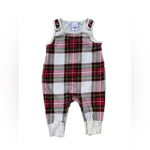 Hanna Andersson Size 60, 3-6 Months Tartan Plaid Holiday Overalls